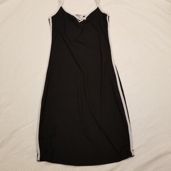 Princess Polly Black Mini Dress Bodycon White Piping Arabellae US 2  X-Small - Picture 10 of 11